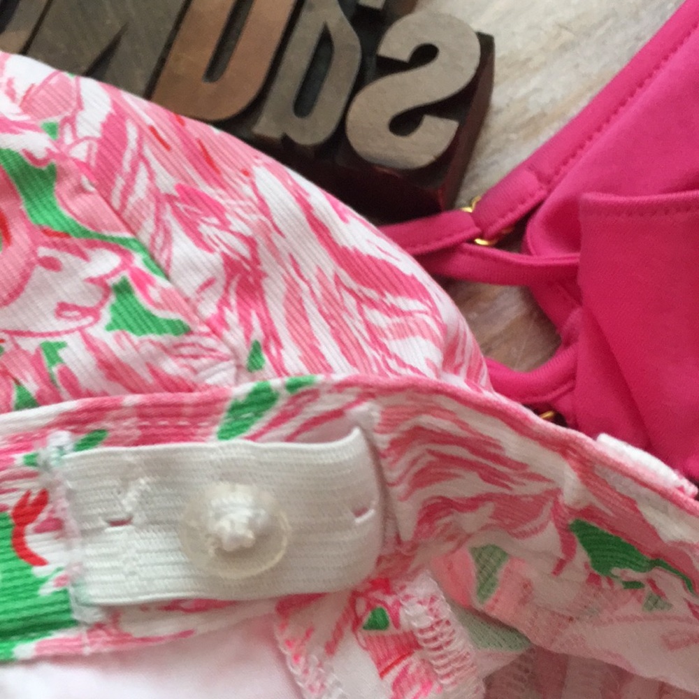 🌴LILLY PULITZER Girl’s  Flamingo Print Shorts - Picture 7 of 8